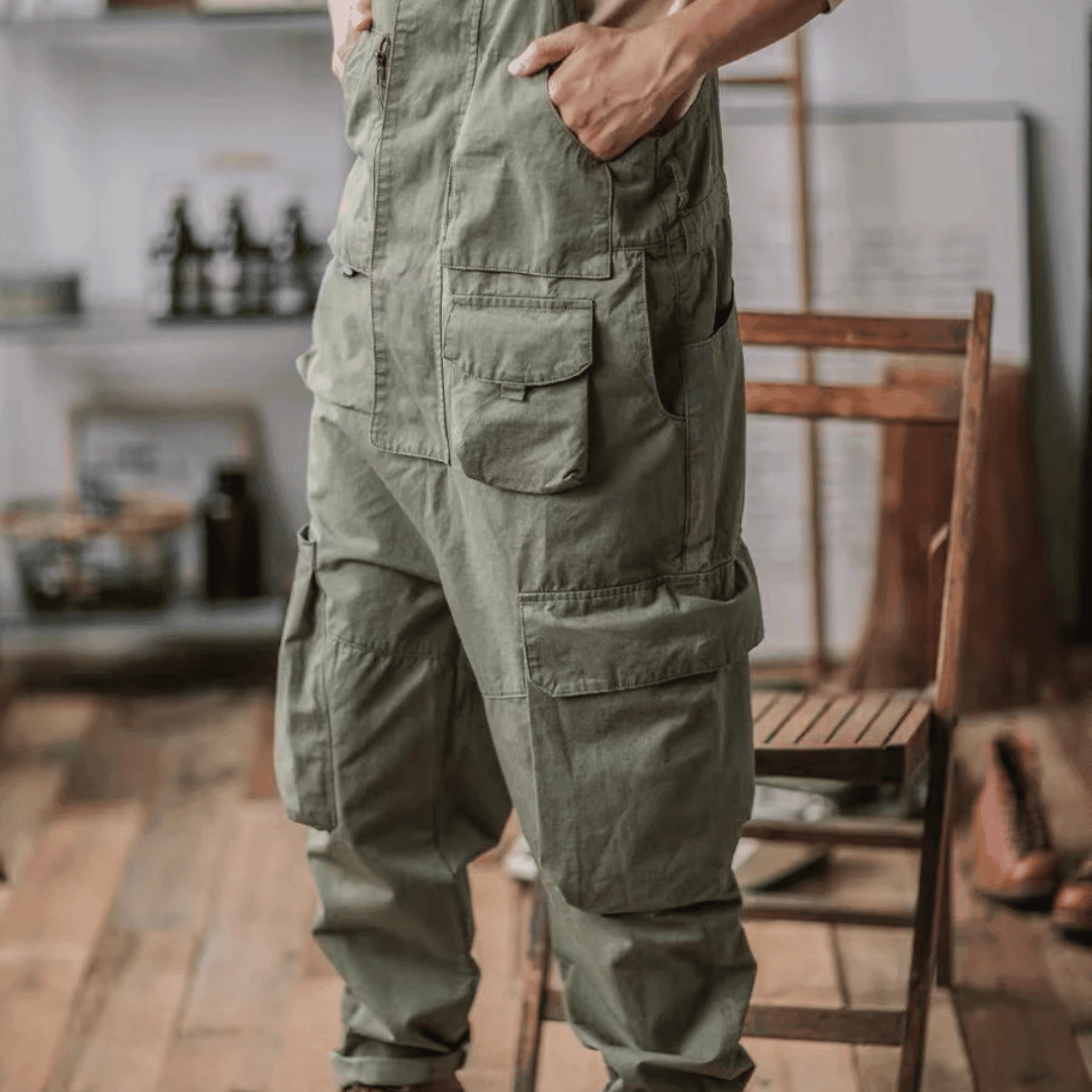 Sloppy Overalls Big Pockets Workwear with Zipper Fly - Wild Soul Co.