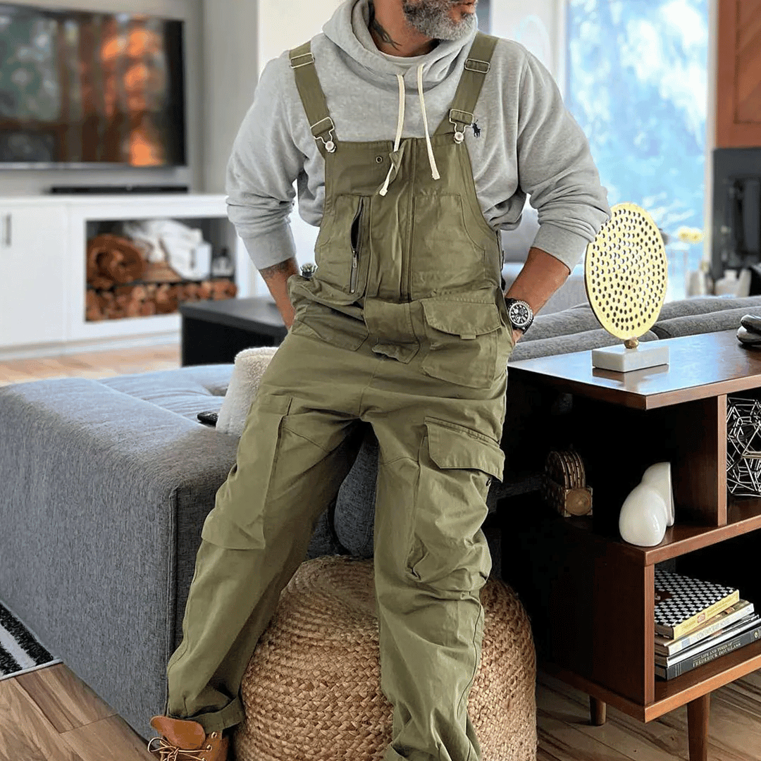 Sloppy Overalls Big Pockets Workwear with Zipper Fly - Wild Soul Co.