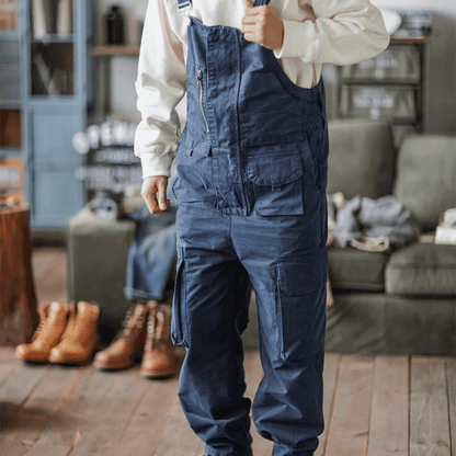 Sloppy Overalls Big Pockets Workwear with Zipper Fly - Wild Soul Co.