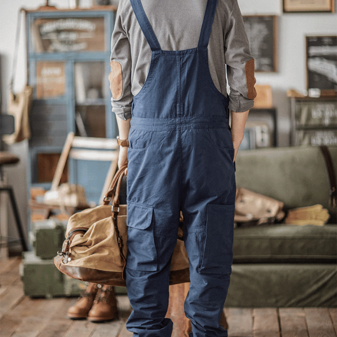 Sloppy Overalls Big Pockets Workwear with Zipper Fly - Wild Soul Co.