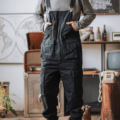 Sloppy Overalls Big Pockets Workwear with Zipper Fly - Wild Soul Co.