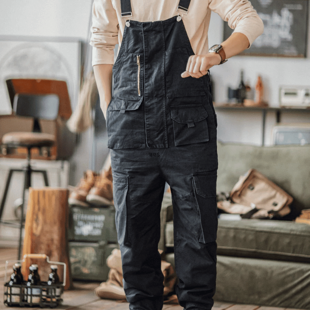 Sloppy Overalls Big Pockets Workwear with Zipper Fly - Wild Soul Co.