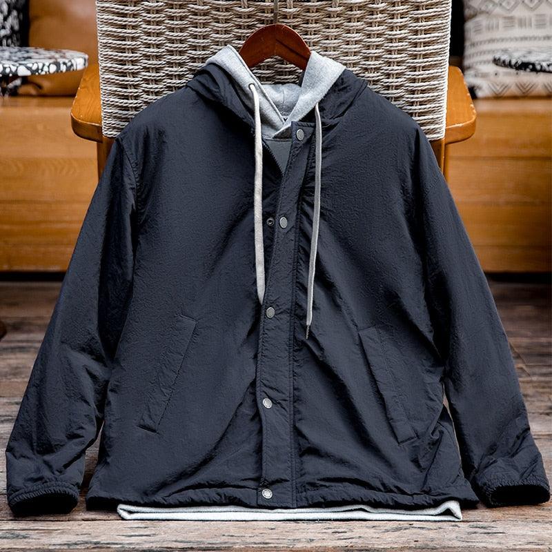 Navy Blue Parka Jacket - Wild Soul Co.