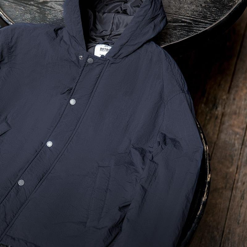 Navy Blue Parka Jacket - Wild Soul Co.